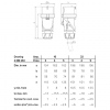 Штекер MENNEKES PowerTOP Xtra 16A 3п 6г 230B, IP54 синий