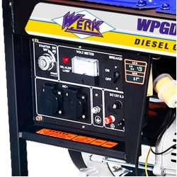 Дизельный генератор WERK WPGD6500E3